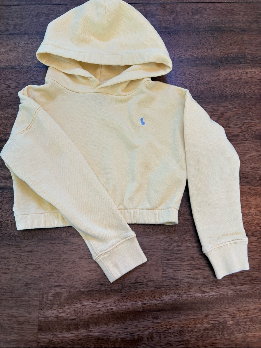 Polo by Ralph Lauren Girls' Wicked Yellow Hooded Cropped Sweatshirt